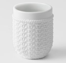 Räder Strick Becher D:7,3cm H:9,8cm 