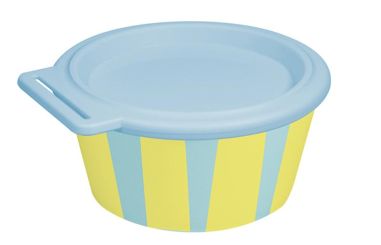 Koziol Schale 250ml mit Deckel Nora Box Stripes sweet blue 