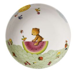 Villeroy & Boch Kinderteller Tief 18,5x18,5x4,5 cm Hungry As A Bear 