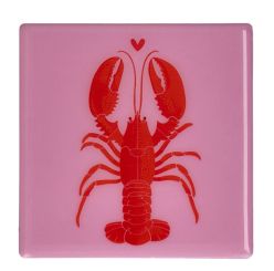 Gift Company Love Tiles Untersetzer Motiv: Hummer rosa 