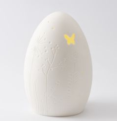 Räder LED Ei Lampe D.14cm, H.20cm,2xAA,Timer 6/18h 