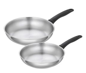 Kuhn Rikon Classic Bratpfannen Set unbeschichtet Ø 24 + 28 cm 