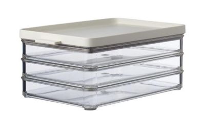 Mepal Kühlschrankdose Omnia Aufschnitt 3-lagig Nordic White 