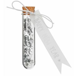Räder Silvester Glimmer im Reagenzglas Happy New Year 7,5 cm Ø 1,5 cm 