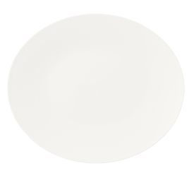 Dibbern Pure Platte oval/ Fischteller 32 cm Weiss 