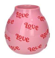 Gift Company Artisan Vase Love S rosa/rot 