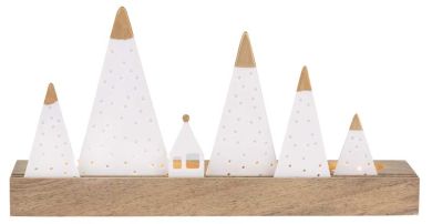 Räder Living Xmas Lichtobjekt Berge 25X7X13,5 cm 