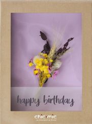 chic.mic Trockenblumen in Geschenkbox merry christmas & a happy new year 