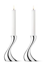 Georg Jensen Kerzenhalter 2er-Set klein Cobra 