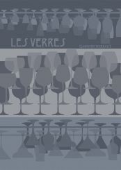 Garnier-Thiebaut Geschirrtuch Les Verres A Pied Denim 50x70 Cm 100% Baumwolle 