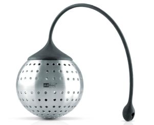 AdHoc Gewürzfilter Spice Bomb Edelstahl/ schwarzes Silikon Ø 7 cm 