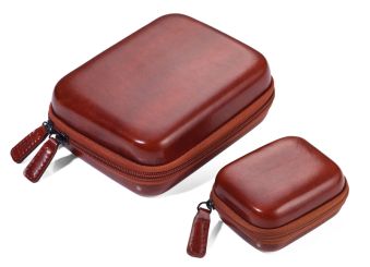 Troika 2er-Set Organizer-Etui mit Reißverschluss Onpack braun 