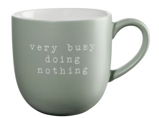 ASA Selection Henkelbecher Very Busy Doing Nothing Hey! L 9,2 cm B 9,2 cm H 9,5 cm 