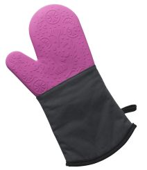 Lurch Backhandschuh Silikon/Textil Grape 