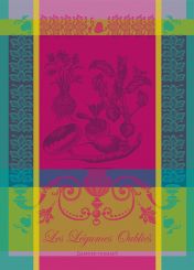 Garnier-Thiebaut Geschirrtuch Legumes Oublie Fuchsia 56x77 cm 