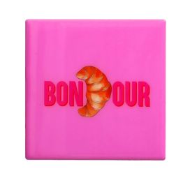 Gift Company Love tiles Untersetzer Motiv: Bonjour rosa 