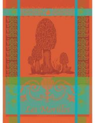 Garnier-Thiebaut Geschirrtuch Les Morilles Vermillon 56x77 Cm 100% Gekämmte Baumwolle 