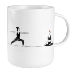 Räder Geschenktasse Yoga Ø 8 cm H 10 cm 