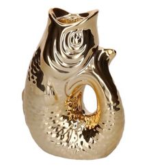 Gift Company Monsieur Carafon Fisch Kerzenhalter XS(H12,7 cm) gold 