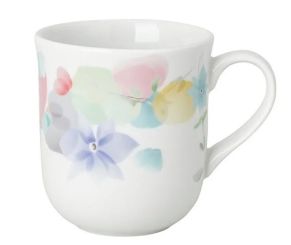 Hutschenreuther Frühlingsgrüße Becher mit Henkel Motiv 4 Blumengirlande 