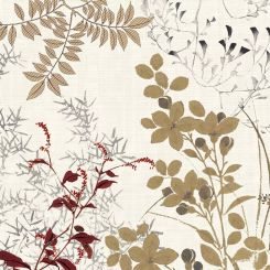 Garnier-Thiebaut Serviette Bambous Parchemin 45x45 Cm 50% Leinen / 50% Baumwolle 