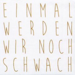 Räder Cocktailserviette 25x25cm Einmal werden wir... 