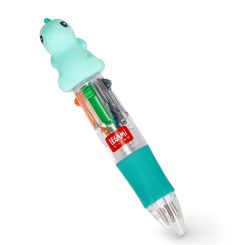 Legami Mini-Kugelschreiber Mini Magic Rainbow Dino (4-Farben-Stift) 
