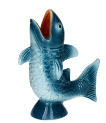 Gift Company Mignon Vase Fisch M blau 