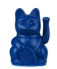 Donkey Winkekatze mini Lucky Cat Dark Blue 