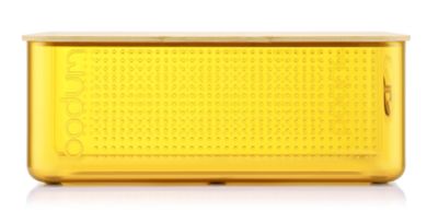Bodum Brotkasten groß mit Bambusdeckel Bistro Lemon translucent 