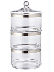 Edzard Glas Keksschalen Vigo H 40 cm 4t-tlg. 