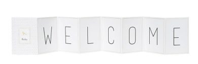 Räder Leporellokarte Baby Welcome 