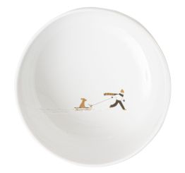 Räder Schneetag Schüssel Hundeschlitten D.15cm H.6cm 