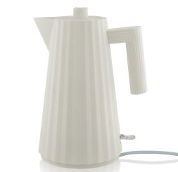 Alessi Plissé Elektrischer Wasserkessel weiss 