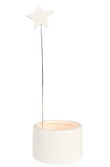 Räder Teelichthalter Stern Ø 6 cm H 19,5 cm 