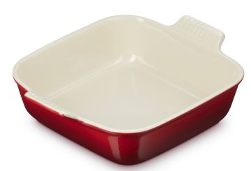 Le Creuset Auflaufform Tradition quadratisch 23 cm Kirschrot 