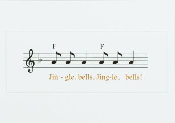 Räder Weihnachtsliederkarte Jingle Bells 