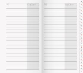 Brunnen Register für Faltkalender 