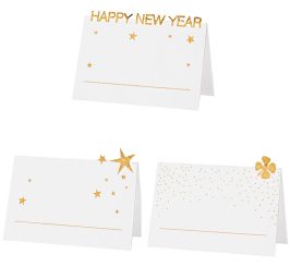 Räder Silvester Platzkarten Set 1 Stern,Kleeblatt,Happy New Year 