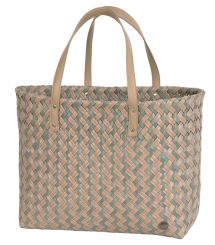 Handed By Shopper Faye M natural brown with sage pattern 