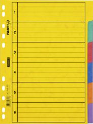 Brunnen Ringbuchregister A4 6-tlg Pressspan 