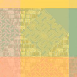 Garnier-Thiebaut Serviette Mille Empreintes Pastel 48x48 Cm 100% Gekämmte Baumwolle 