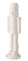 Gift Company Schiaccianoci Kerzenhalter Nussknacker H 24,8 cm weiß 
