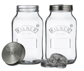 Kilner 2er Set Fermentationsgläser 1 Liter 