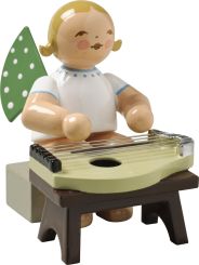 Wendt & Kühn Engel mit Zither sitzend 
