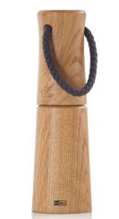 AdHoc Pfeffer- / Salzmühle Yaso H 20 cm Naturholz Eiche geölt hell/Edelstahl 