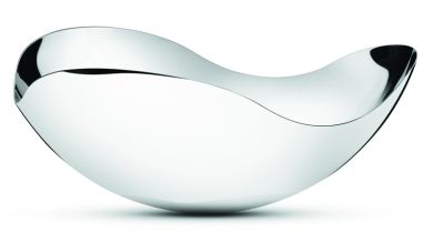 Georg Jensen Schale Bloom Edelstahl hochglanzpoliert klein 260 mm 