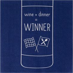 Räder Servietten 33x33cm Wine+Dinner=Winner (20 St.) 