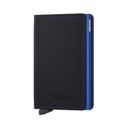 Secrid Slimwallet Matte Black & Blue 
