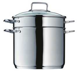WMF Spezial Nudeltopf 24 cm Glasdeckel 